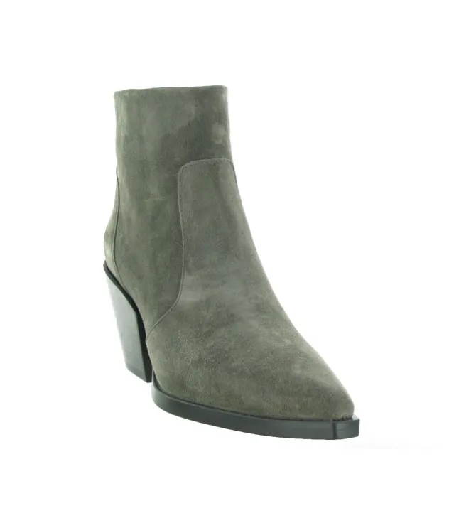 bottines et boots - Santiag - femme - Nubuck - Gris - Alpe