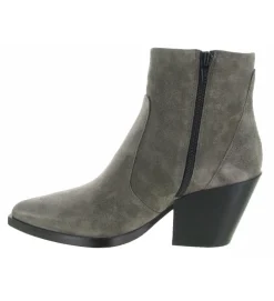 bottines et boots - Santiag - femme - Nubuck - Gris - Alpe