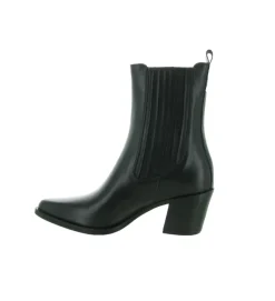 bottines et boots - Santiag - femme - Cuir - Noir - Julie dee
