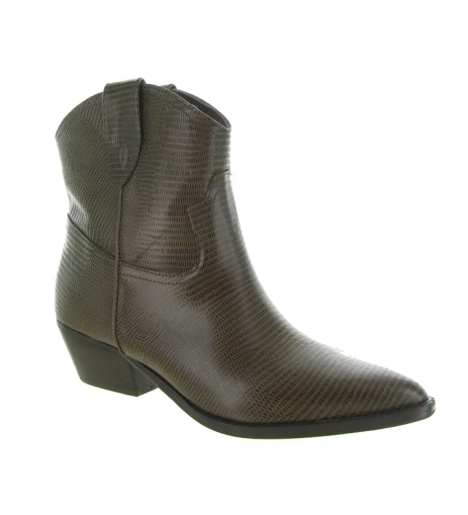 bottines et boots - Santiag - femme - Cuir - Marron - Julie dee
