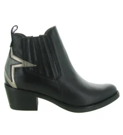 bottines et boots - Santiag - femme - Cuir - Noir - Minka design