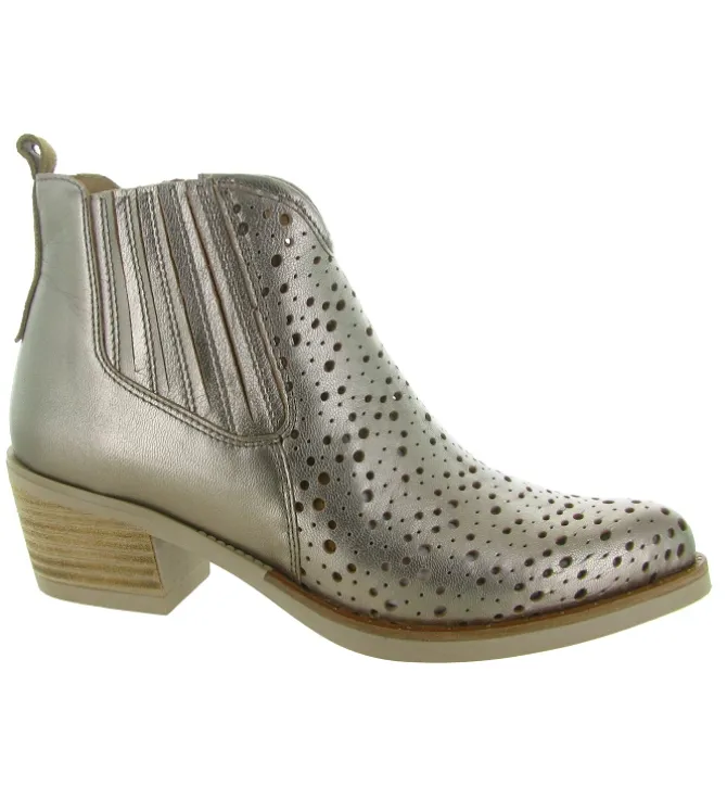bottines et boots - Santiag - femme - Cuir - Bronze - Minka design