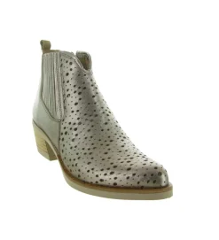 bottines et boots - Santiag - femme - Cuir - Bronze - Minka design