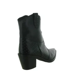 bottines et boots - Santiag - femme - Cuir - Noir - Emanuele crasto
