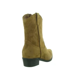 bottines et boots - Santiag - femme - Nubuck - Marron - Creator