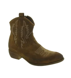 bottines et boots - Santiag - femme - Nubuck - Noir - Zoe