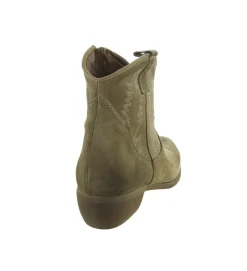 bottines et boots - Santiag - femme - Nubuck - Gris - Zoe