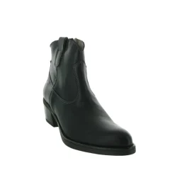 bottines et boots - Santiag - femme - Cuir - Noir - Minka design