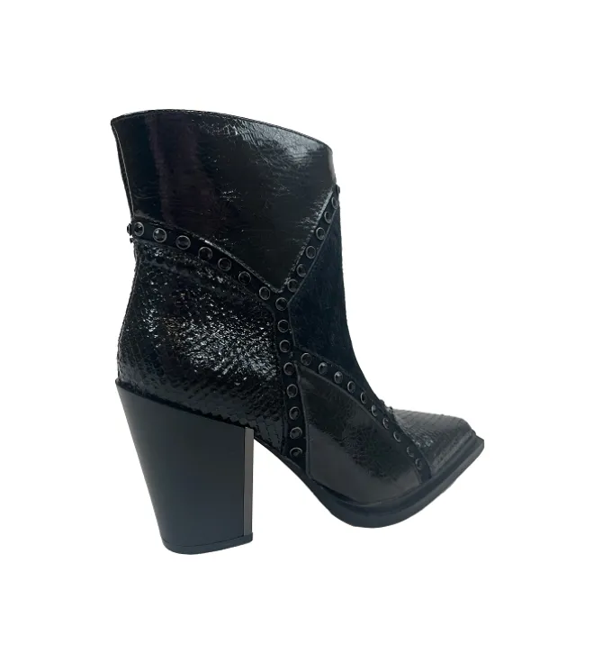bottines et boots - Santiag - femme - Cuir - Noir - Alma en pena