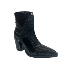 bottines et boots - Santiag - femme - Cuir - Noir - Alma en pena