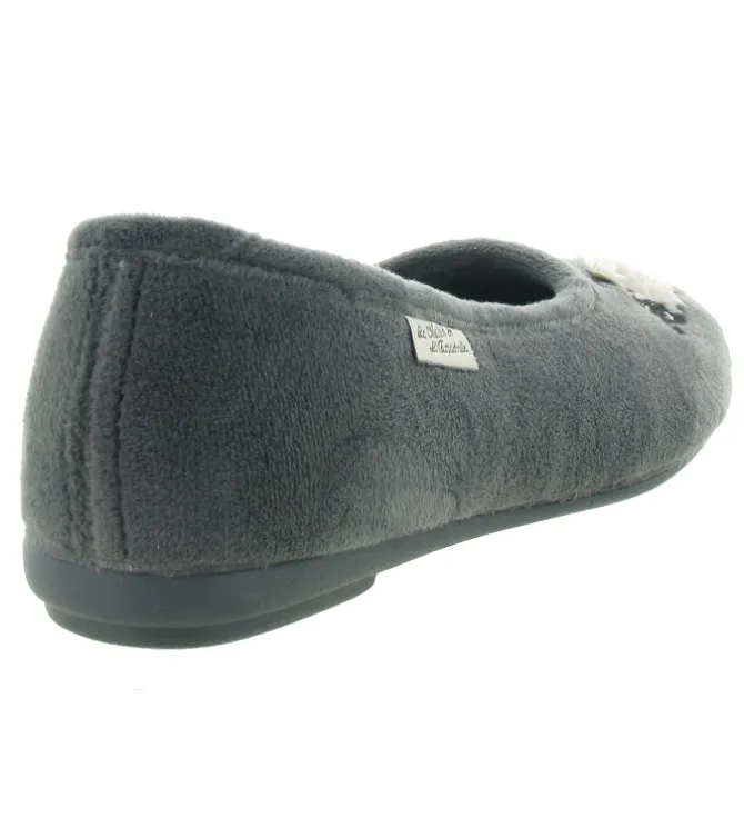 chaussons et pantoufles - Ballerines - femme - Synthétique - Gris - La maison de l espadrille