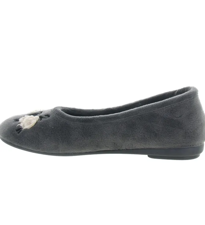 chaussons et pantoufles - Ballerines - femme - Synthétique - Gris - La maison de l espadrille