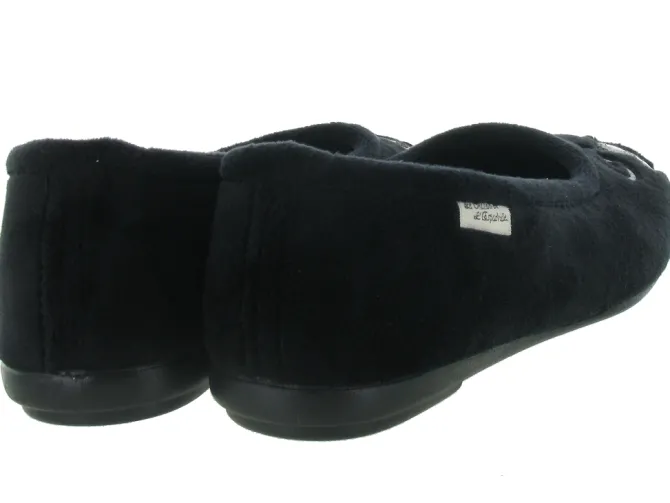 chaussons et pantoufles - Ballerines - femme - Synthétique - Noir - La maison de l espadrille