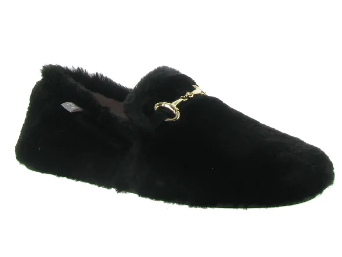 chaussons et pantoufles - Ballerines - femme - Synthétique - Noir - Macarena