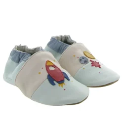 chaussons et pantoufles - - bebe garcon - Cuir - Bleu - Robeez