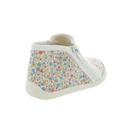chaussons et pantoufles - - bebe fille - Toile - Fleurs - Bellamy