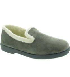 chaussons et pantoufles - Charentaise - femme - Synthétique - Anthracite - La maison de l espadrille