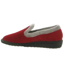 chaussons et pantoufles - Charentaise - femme - Synthétique - Rouge - Nordikas