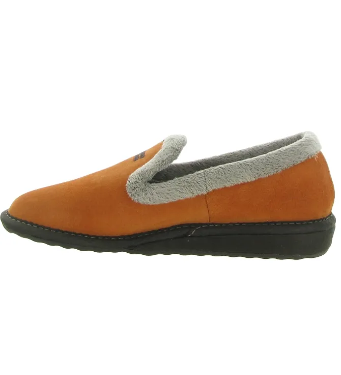 chaussons et pantoufles - Charentaise - femme - Synthétique - Orange - Nordikas