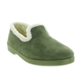 chaussons et pantoufles - Charentaise - femme - Synthétique - Kaki - La maison de l espadrille