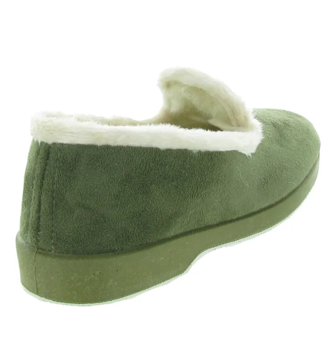 chaussons et pantoufles - Charentaise - femme - Synthétique - Kaki - La maison de l espadrille