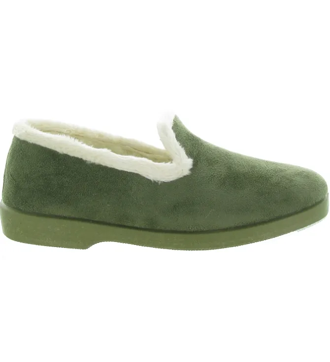 chaussons et pantoufles - Charentaise - femme - Synthétique - Kaki - La maison de l espadrille