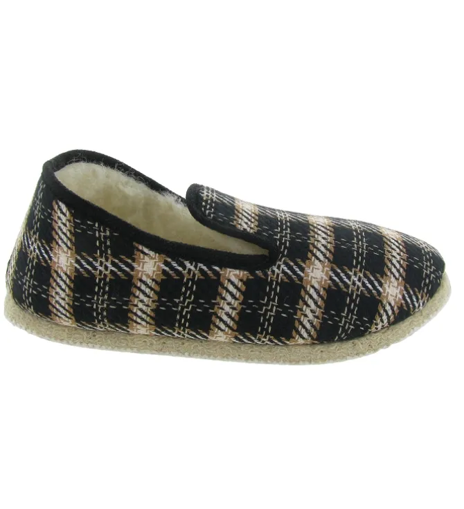 chaussons et pantoufles - Charentaise - femme - Textile - Beige - Rondinaud