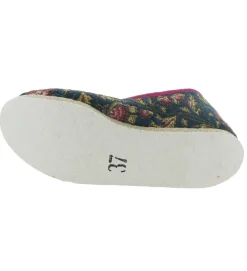 chaussons et pantoufles - Charentaise - femme - Textile - Bleu Marine - Rondinaud