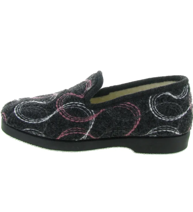 chaussons et pantoufles - Charentaise - femme - Synthétique - Noir - La maison de l espadrille