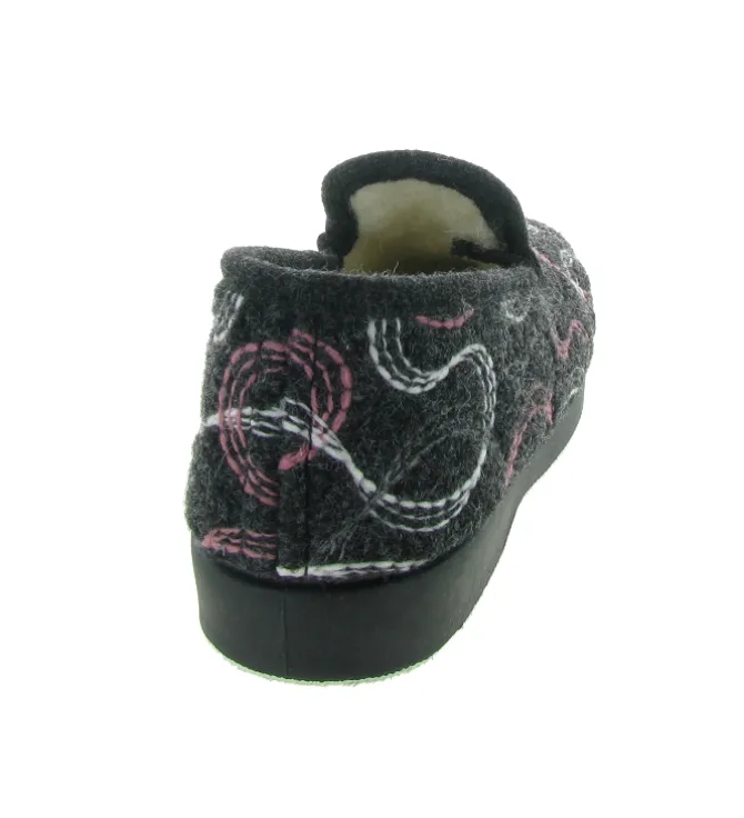 chaussons et pantoufles - Charentaise - femme - Synthétique - Noir - La maison de l espadrille