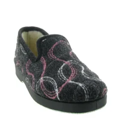chaussons et pantoufles - Charentaise - femme - Synthétique - Noir - La maison de l espadrille