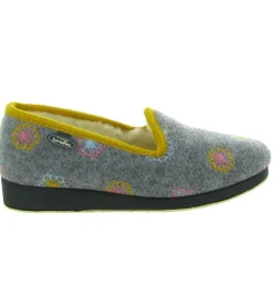 chaussons et pantoufles - Charentaise - femme - Synthétique - Gris - Semelflex