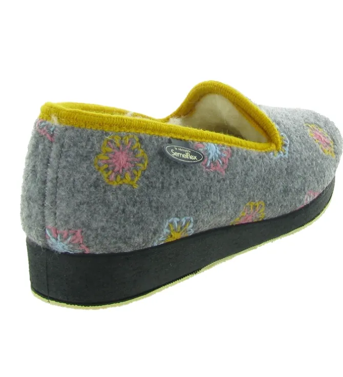 chaussons et pantoufles - Charentaise - femme - Synthétique - Gris - Semelflex