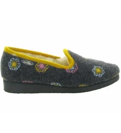 chaussons et pantoufles - Charentaise - femme - Synthétique - Gris - Semelflex