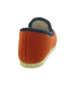chaussons et pantoufles - Charentaise - femme - Synthétique - Orange - Chiceasy