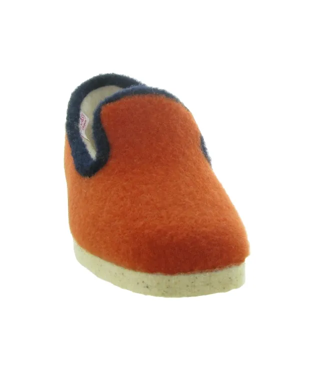 chaussons et pantoufles - Charentaise - femme - Synthétique - Orange - Chiceasy
