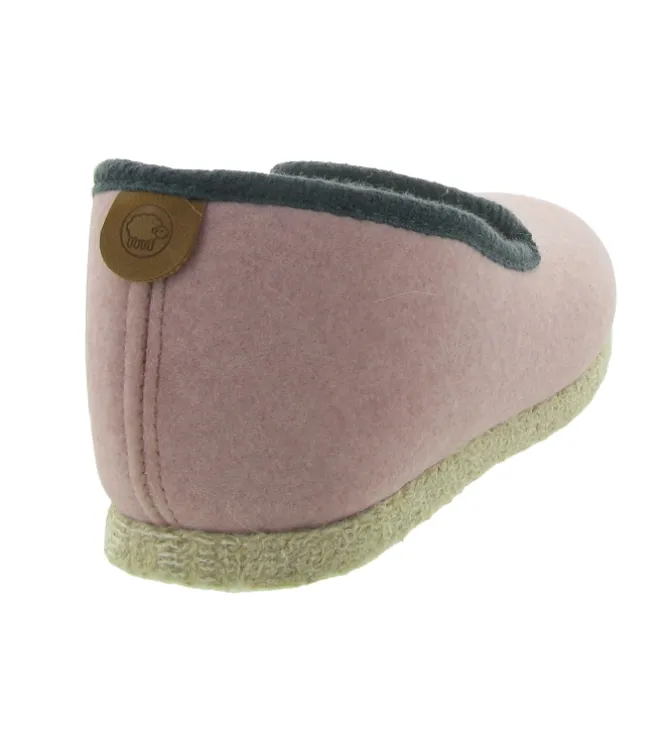 chaussons et pantoufles - Charentaise - femme - Synthétique - Rose - Chausse mouton