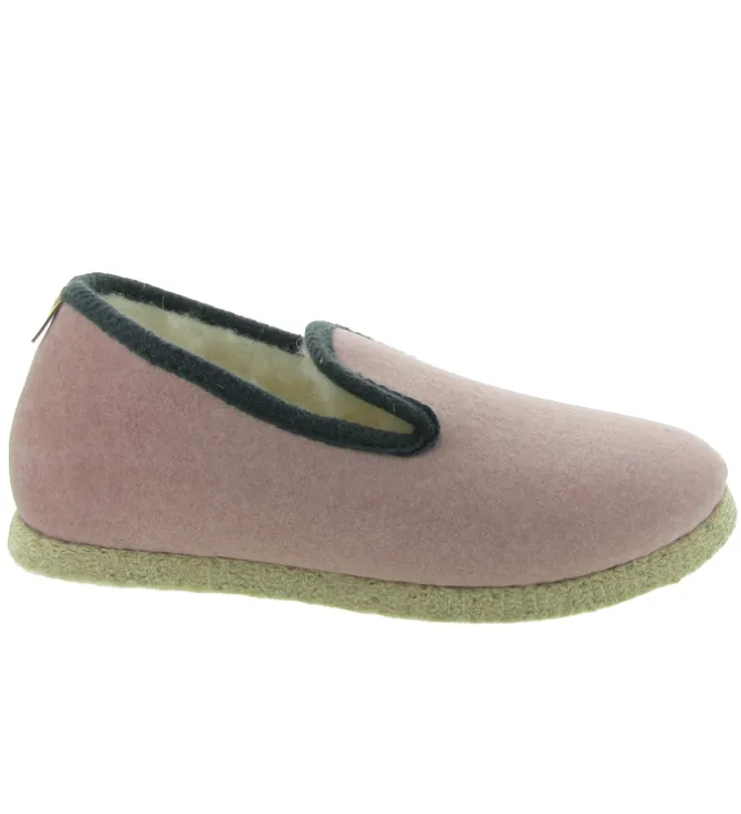 chaussons et pantoufles - Charentaise - femme - Synthétique - Rose - Chausse mouton
