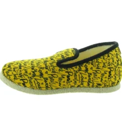 chaussons et pantoufles - Charentaise - femme - Synthétique - Jaune - Chausse mouton