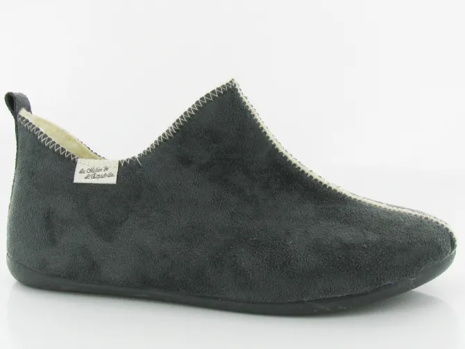 chaussons et pantoufles - Charentaise - femme - Synthétique - Gris - La maison de l espadrille