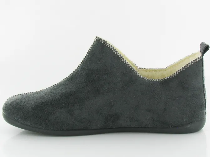 chaussons et pantoufles - Charentaise - femme - Synthétique - Gris - La maison de l espadrille