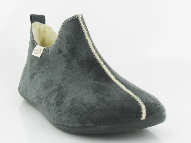 chaussons et pantoufles - Charentaise - femme - Synthétique - Gris - La maison de l espadrille