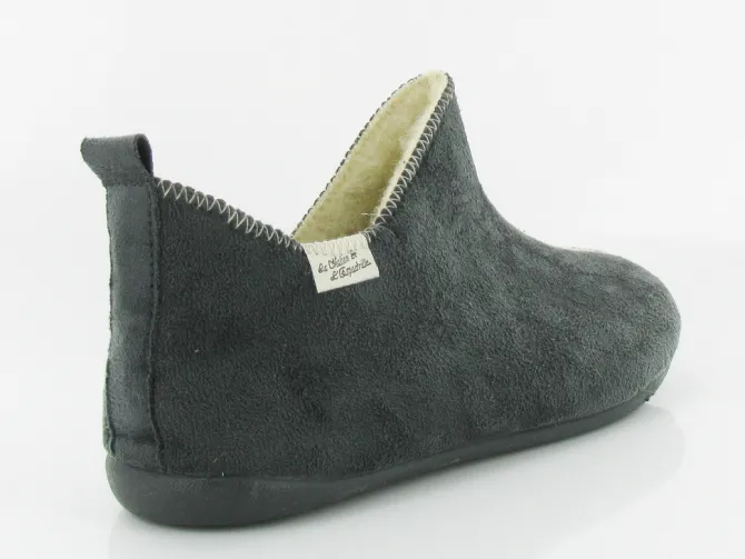chaussons et pantoufles - Charentaise - femme - Synthétique - Gris - La maison de l espadrille