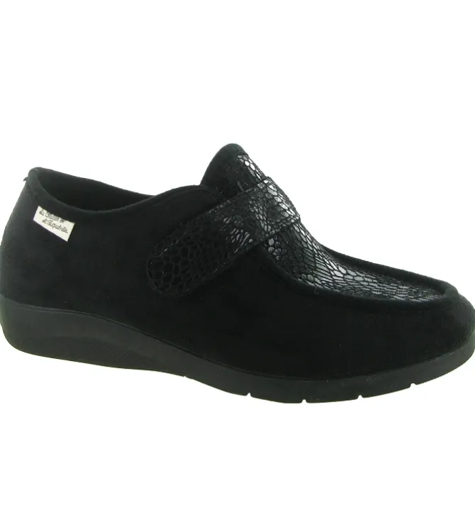 chaussons et pantoufles - Charentaise - femme - Synthétique - Noir - La maison de l espadrille