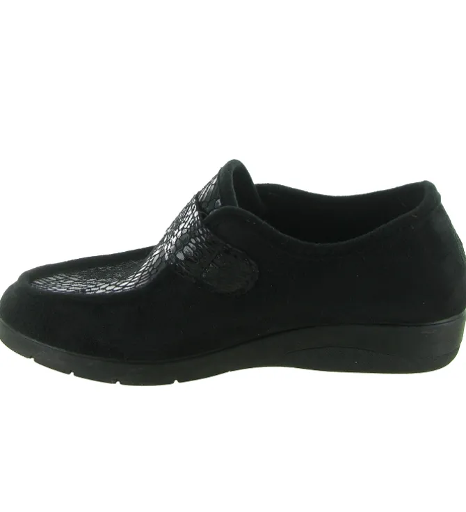 chaussons et pantoufles - Charentaise - femme - Synthétique - Noir - La maison de l espadrille