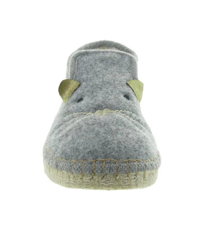 chaussons et pantoufles - Charentaise - femme - Synthétique - Gris - La maison de l espadrille