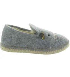 chaussons et pantoufles - Charentaise - femme - Synthétique - Gris - La maison de l espadrille