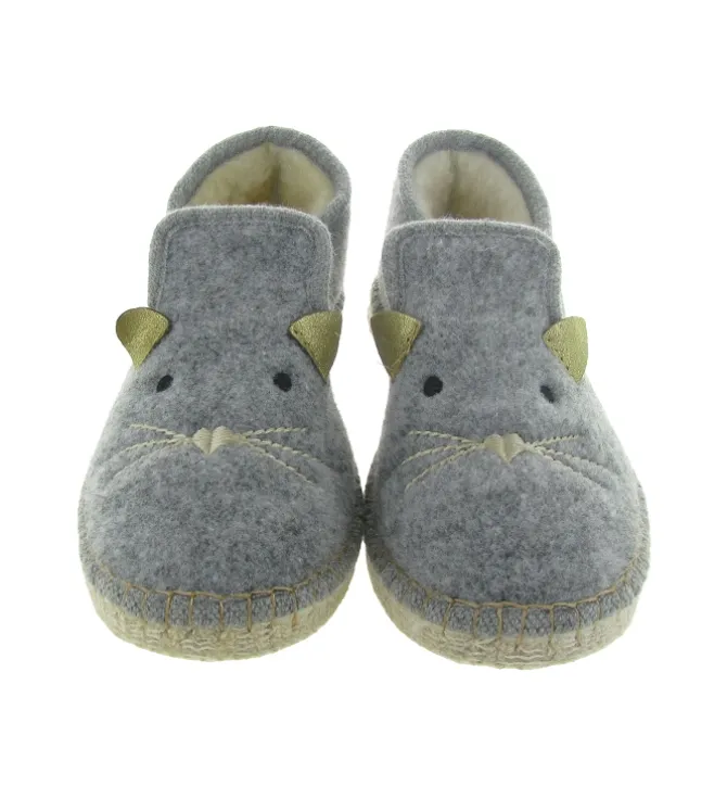 chaussons et pantoufles - Charentaise - femme - Synthétique - Gris - La maison de l espadrille