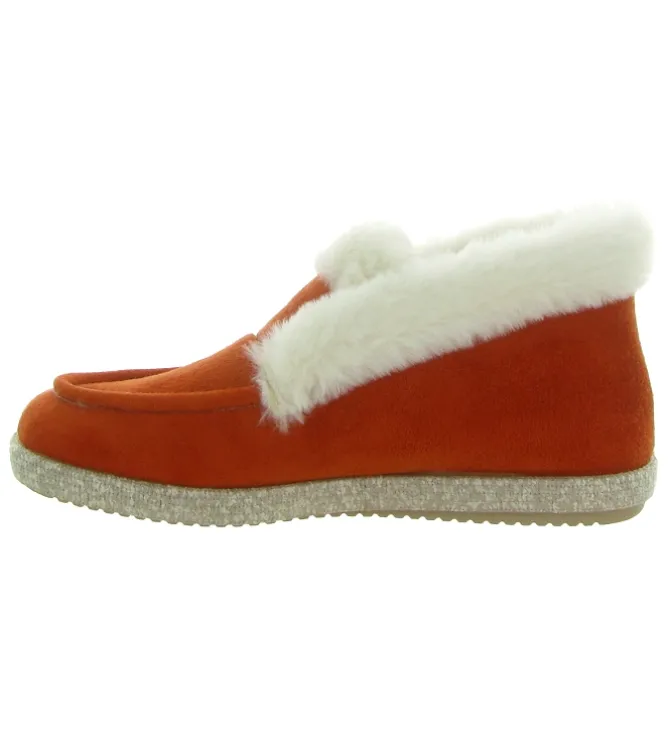 chaussons et pantoufles - Charentaise - femme - Synthétique - Orange - La maison de l espadrille