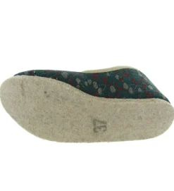 chaussons et pantoufles - Charentaise - femme - Textile - Vert - Rondinaud
